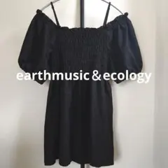 earth music&ecology チュニック オフショルダー パフスリーブのサムネイル