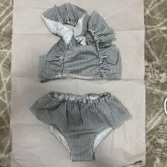 ストライプ フリル ビキニ 女の子用