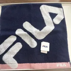 FILA タオルハンカチ ネイビー ピンクのサムネイル