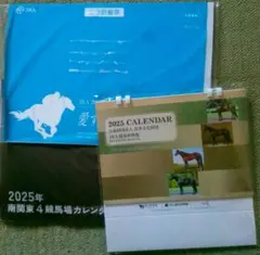 JRA + 南関東4競馬場 2025壁掛け・卓上カレンダー 3点セット