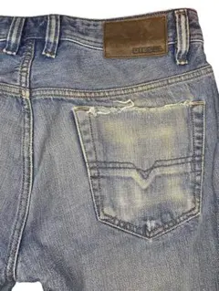 DIESEL VIKER デニムパンツ W29 ダメージ加工 ストレート ヒゲ