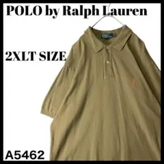 ビッグサイズ ポロバイラルフローレン ポロシャツ ブラウン 茶色 メンズ 古着