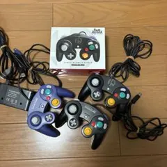 Nintendo ゲームキューブ コントローラー　スマブラブラック他　合計4点