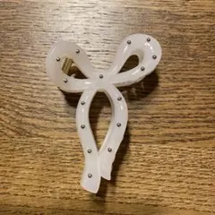 リボン　ヘアクリップ