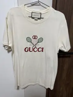 GUCCI テニスロゴ Tシャツ アイボリーのサムネイル