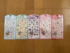 【韓国限定】Tok!Tok! キャラクターシール 5パックセット