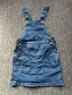 UNIQLOキッズデニム ジャンバースカート 綿100%