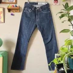YAECA ヤエカ デニムパンツ 15-11W インディゴ 30リネン コットン 