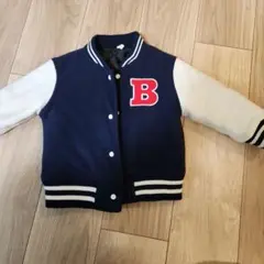 【美品】西松屋　中綿スタジャン　ネイビー　90cm