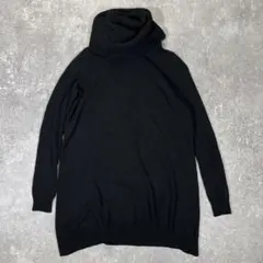 ◆theory レイヤードタートルネックニット　カシミヤ　S　チュニック　黒