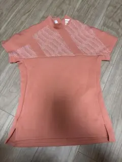 adidas レディース S ハイネックシャツ オレンジ