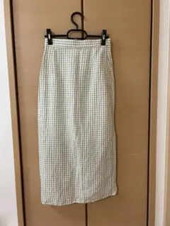 H&M エイチアンドエム　チェック　タイトスカート　XS