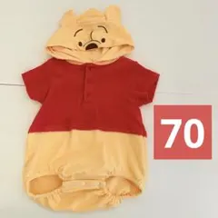 @*)様 くまのプーさん　バースデイ　コトリ　cottoli ロンパース　ディズ