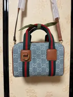 Gucci GGパターン ノベルティ デニムショルダーバッグ