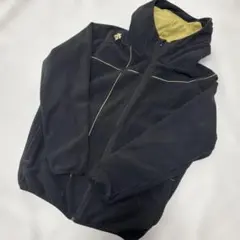 DESCENTE フリースジャケット ブラック×ゴールドスポーツウェア　②