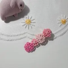 ハンドメイド　ヘアピン　ヘアクリップ　no.27