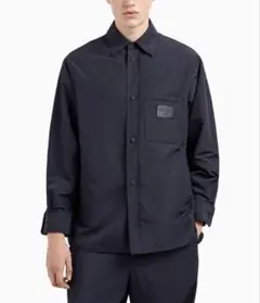 新品 EMPORIO ARMANI シャツ オーバーサイズ M ネイビーのサムネイル