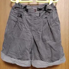 140 ハッシュアッシュ コーデュロイ ハーフパンツ 女の子