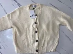 ZARA……新品タグ付ビジューカーデ