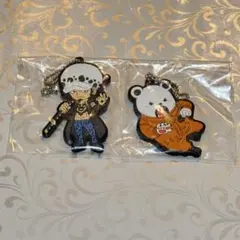 ONE PIECE 描きおろしラバーマスコット ロー＆ベポ