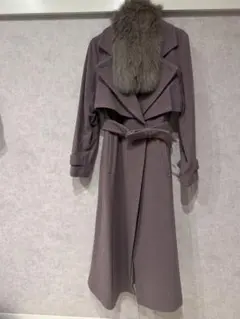 NOELAファー付きロングコート