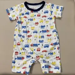 ロンパース 60-70cm くるま柄
