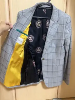 ポールスミス　テーラードジャケット　スカート　2点セット　裏地総柄日本製 スーツ