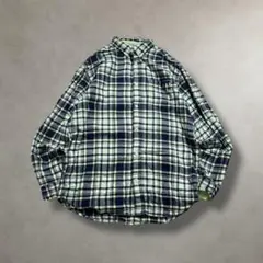 インド製 ColumbiaPFG チェックシャツ フランネル ボタンダウン 古着