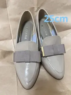 Diana フラットシューズ　25cm ベージュ