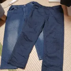 デニムロングパンツ2点セット