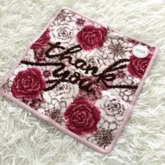 新品【FEILER】フェイラー　サンキューブルーミング タオルハンカチ　ピンク