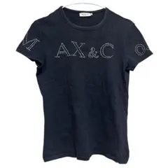 MAX&Co. ラインストーンロゴ Tシャツ ブラックのサムネイル
