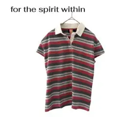 for the spirit within　カッパ半袖ポロシャツボーダー大きめLのサムネイル