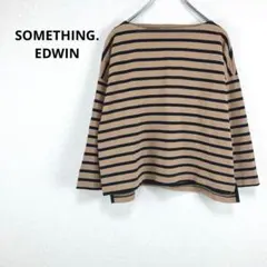 サムシング＊エドウィン【M】ボーダー柄トップス　ロンT カットソー カジュアル