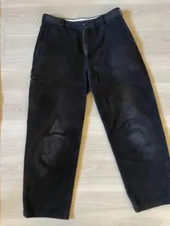 UNIQLO U コーデュロイ ワークパンツ ブラック　79 2023 aw