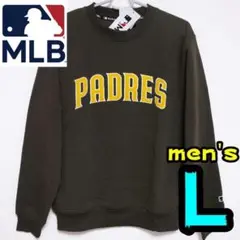 【新品】パドレス　スウェット　トレーナー　L　メンズ　MLB公式　SD　裏起毛