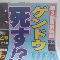 非売品/超希少★入手困難 エヴァンゲリオン号外チラシ ゲンドウ死す!?