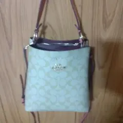 COACH ショルダーバッグ ライトグリーン