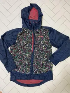 adidas 花柄 ナイロンジャケット フード付き