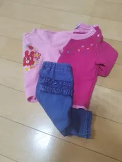 ミキハウス　OSHKOSH　トップス２枚セット