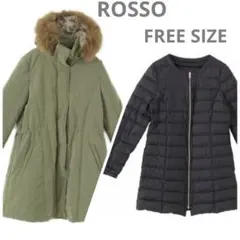 ROSSO ロッソ アウター ロングコート モッズコート カーキ ダウンライナー