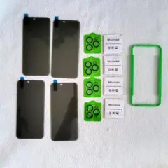 スマートフォン 保護フィルム カメラ保護 4枚セット