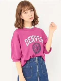 Tシャツ カットスリーブトップス リボン