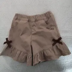 BeBe フリル付きキュロットスカート120