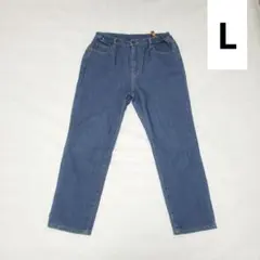 レディース　裏フリース　デニムパンツ　ジーパン　Lサイズ