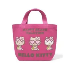 【新品】日焼けキティ　ミニトートバッグ/ランチバッグ