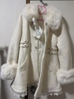 LIZLISA ビジューリボンミニ丈Aラインコート