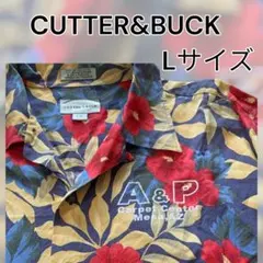 CUTTER&BUCK アロハシャツ Lサイズ A&P 花柄 ハイビスカスのサムネイル