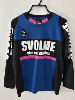 キッズ　Svolme 長袖サッカーシャツ 青・黒・ピンク
