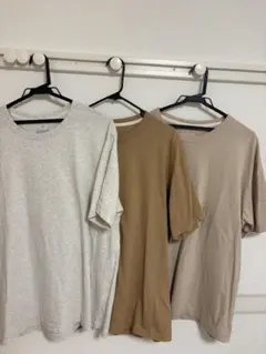 XLサイズ Tシャツ 3枚セット グレー ベージュ ブラウン　無印　3枚セット
